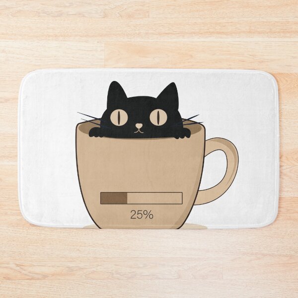 Item preview, Black Cat and Coffee Cute Minimalist Vector Collection Set designed and sold by TatinkaArtskill.