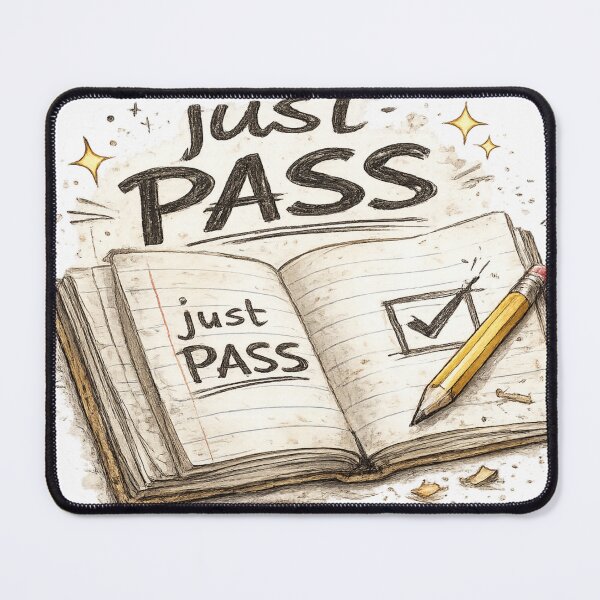 Item preview, Just Pass – Student Life Sticker designed and sold by Genzfirevibes.