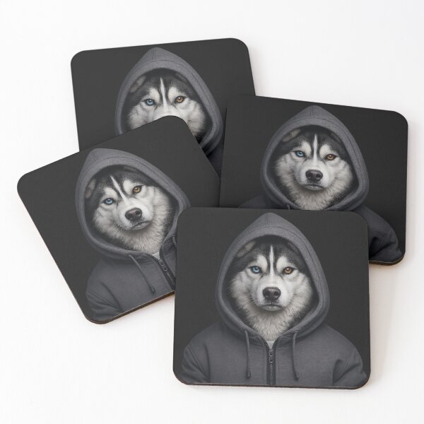 Item preview, Husky with hoodie designed and sold by No-No-Name.