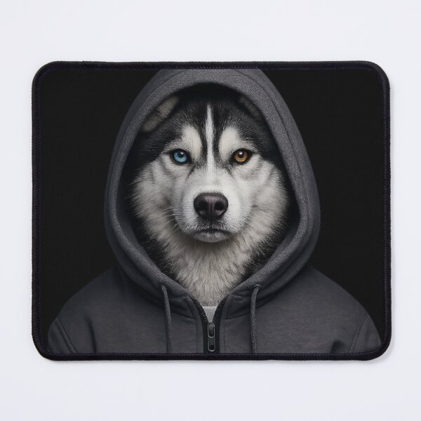 Item preview, Husky with hoodie designed and sold by No-No-Name.