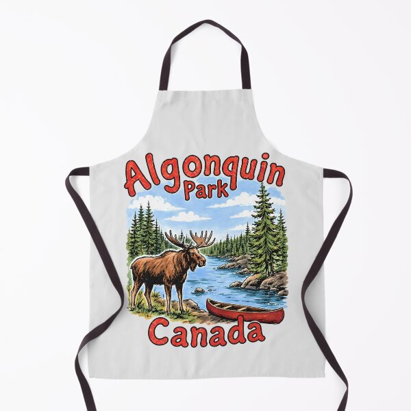 Item preview, Algonquin Park Canada Lake Cute Moose designed and sold by HowToCanadian.