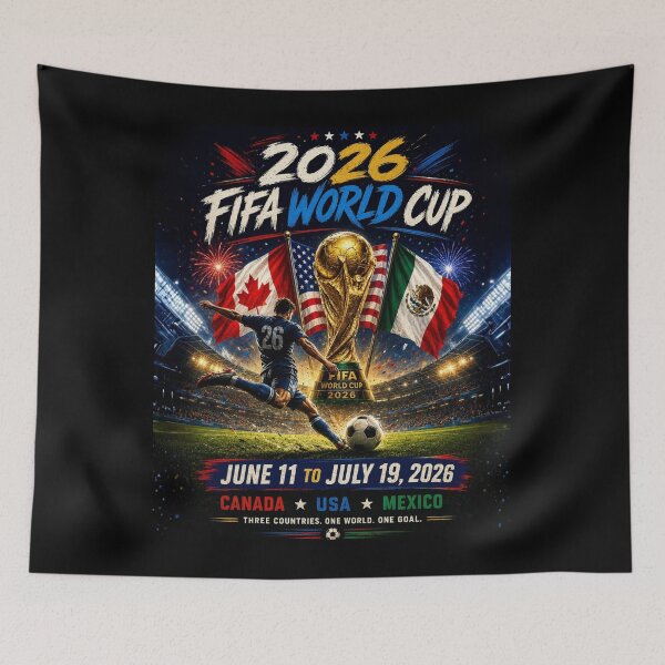 Item preview, World Cup 2026 tri nation Soccer Merch | 4th of July  USA independence Day| Football Fan Gear | USA Sports Apparel Tee|  Soccer worldcup ChampionshipSoccer World ver 4 designed and sold by CosmicNook1.