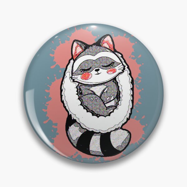 Item preview, Kawaii Sleeping Raccoon Cozy Cute Animal designed and sold by AstronautMerch.