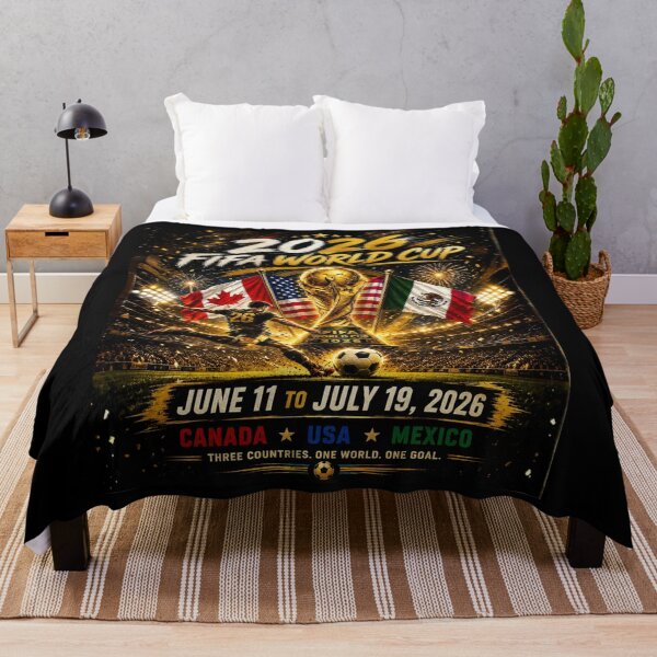 Item preview,  World Cup 2026 tri nation Soccer Merch | 4th of July  USA independence Day| Football Fan Gear | USA Sports Apparel Tee|  Soccer worldcup ChampionshipSoccer World ver 6 designed and sold by CosmicNook1.