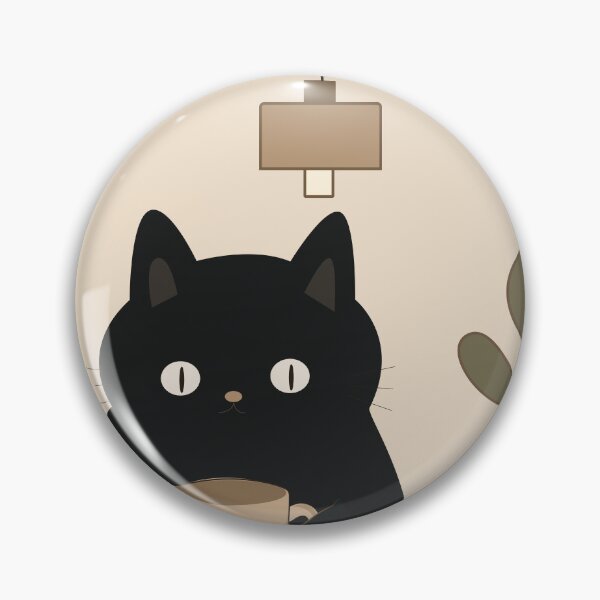 Item preview, Black Cat and Coffee Cute Minimalist Vector Collection Set designed and sold by TatinkaArtskill.
