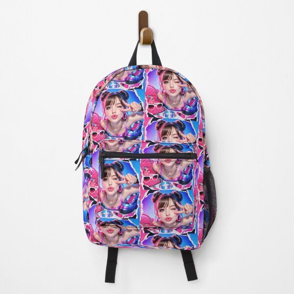 Item preview, Trendy Girl Making Peace Sign Pop Art Sticker designed and sold by CreativeLarysa.