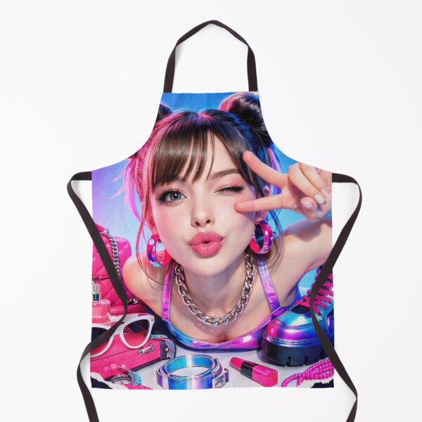 Item preview, Trendy Girl Making Peace Sign Pop Art Sticker designed and sold by CreativeLarysa.