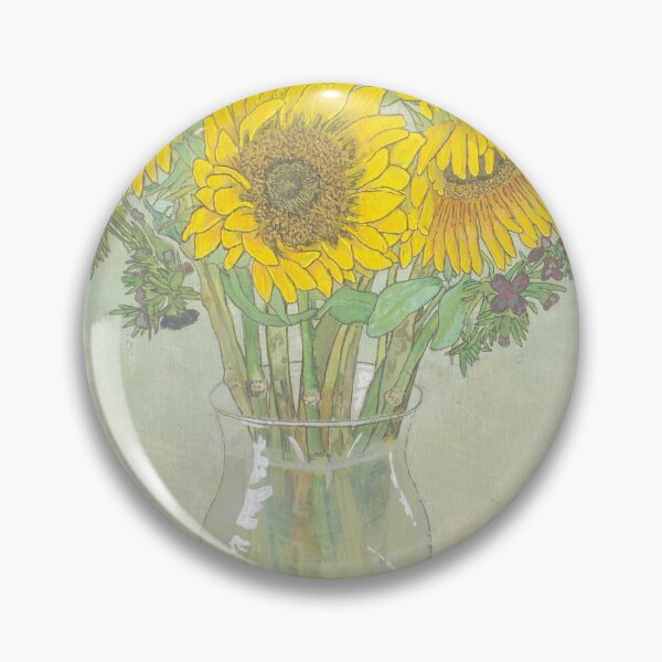 Item preview, 'Sunflowers And Violets'  designed and sold by RyanQuinnArt.