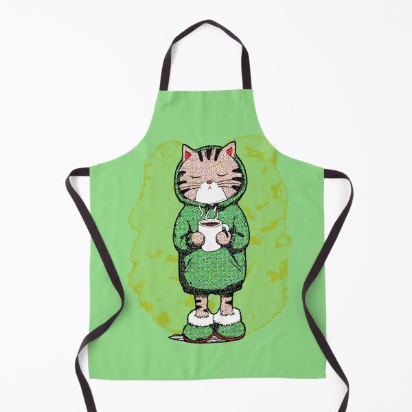 Item preview, Kawaii Cat with Coffee Cozy Tabby Sweatshirt designed and sold by AstronautMerch.