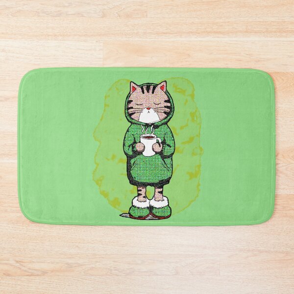 Item preview, Kawaii Cat with Coffee Cozy Tabby Sweatshirt designed and sold by AstronautMerch.