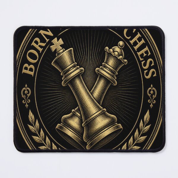 Item preview, Born to Play Chess T-Shirt | Gold Chess Pieces Graphic | Vintage Strategy Tee designed and sold by SunnyDesign82.