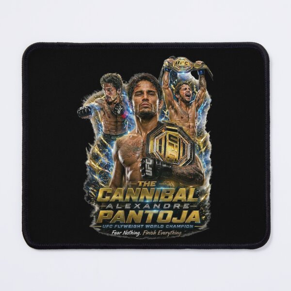 Item preview, The Cannibal Alexandre Pantoja – Fear Nothing Finish Everything | Championship MMA Digital Art designed and sold by tareankush.