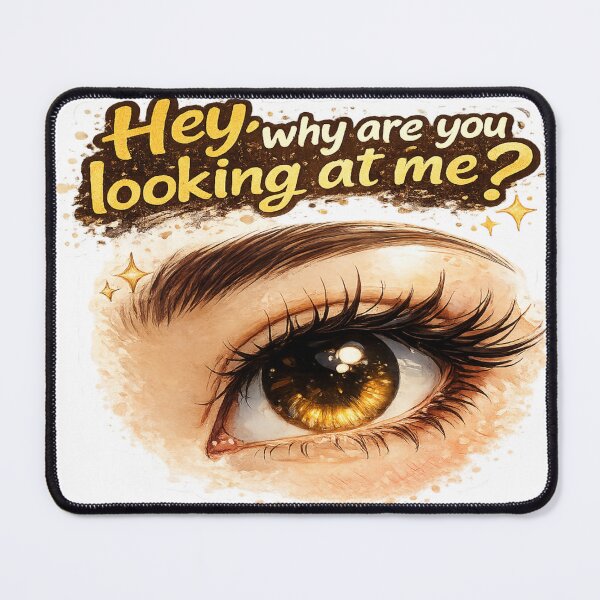 Item preview, Hey, Why Are You Looking At Me? – Cute Eye Sticker designed and sold by Genzfirevibes.