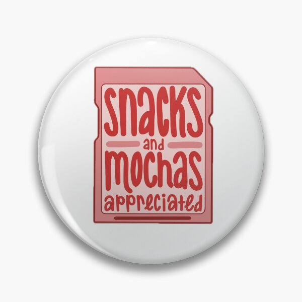 Item preview, snacks and mochas SD Card red designed and sold by carbocreates.
