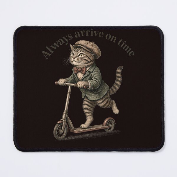 Item preview, Cat riding a scooter - Always arrive on time II designed and sold by ParadoxParadox.
