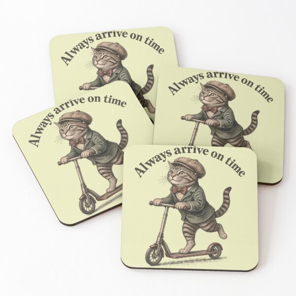 Item preview, Cat riding a scooter - Always arrive on time II designed and sold by ParadoxParadox.