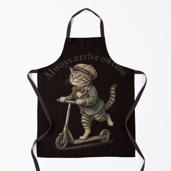 Item preview, Cat riding a scooter - Always arrive on time II designed and sold by ParadoxParadox.