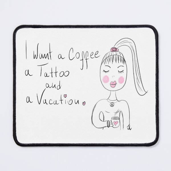 Item preview, coffee tattoo vacation designed and sold by Kasia1987t.