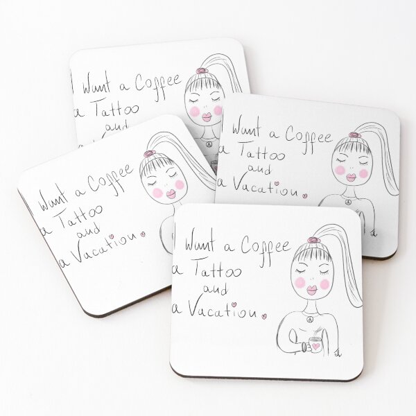 Item preview, coffee tattoo vacation designed and sold by Kasia1987t.