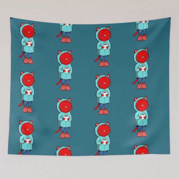 Item preview, Kawaii Orange Cat Cafe Cozy Sweatshirt designed and sold by AstronautMerch.
