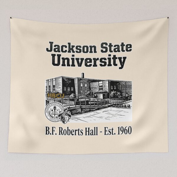 Item preview, Jackson State University BF Roberts Hall Woodcut Art designed and sold by EvergreenPark - Tee Studio.