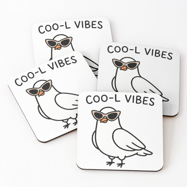 Item preview, Cool White Pigeon Wearing Sunglasses Retro Bird designed and sold by Amir Faysal.