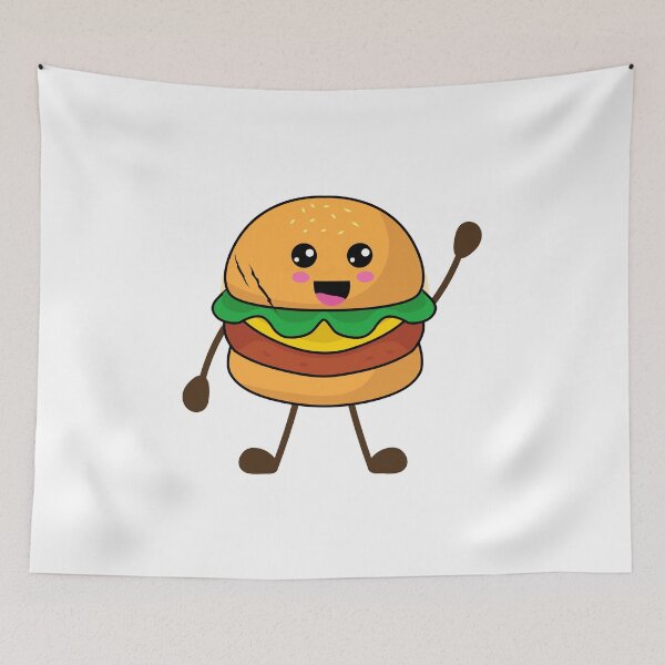 Item preview, Happy Burger Wave designed and sold by FontoryXoxo.