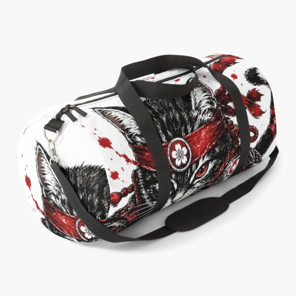 Item preview, Neko Samurai Cat - Bushido Warrior with Katana & Red Sakura Art designed and sold by SupernovaNote.
