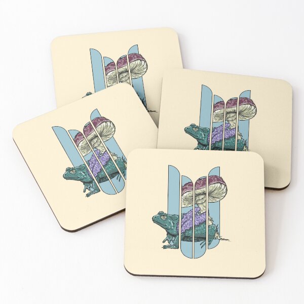 Item preview, Vintage Frog Mushroom | Psychedelic Forestcore Nature Design designed and sold by Half Mess.