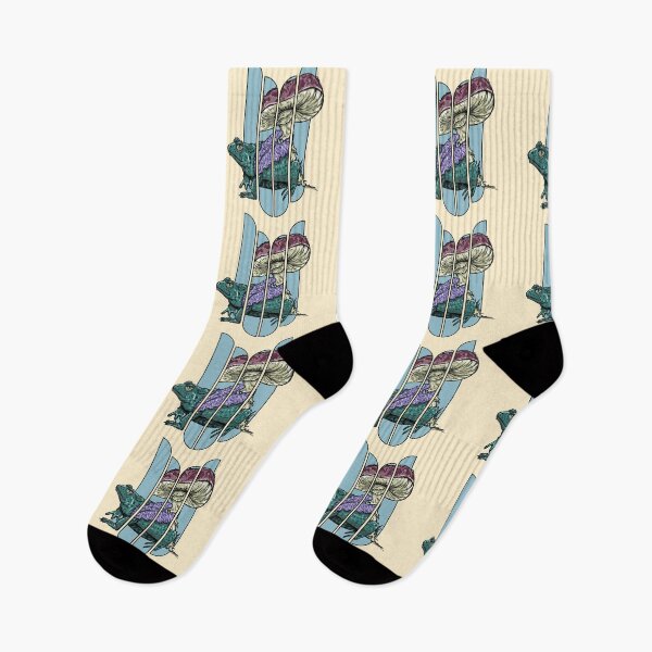 Item preview, Vintage Frog Mushroom | Psychedelic Forestcore Nature Design designed and sold by Half Mess.