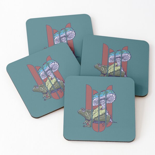Item preview, Vintage Frog Mushroom | Psychedelic Forestcore Nature Design designed and sold by Half Mess.