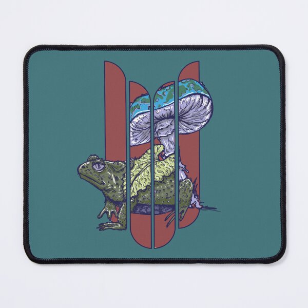 Item preview, Vintage Frog Mushroom | Psychedelic Forestcore Nature Design designed and sold by Half Mess.