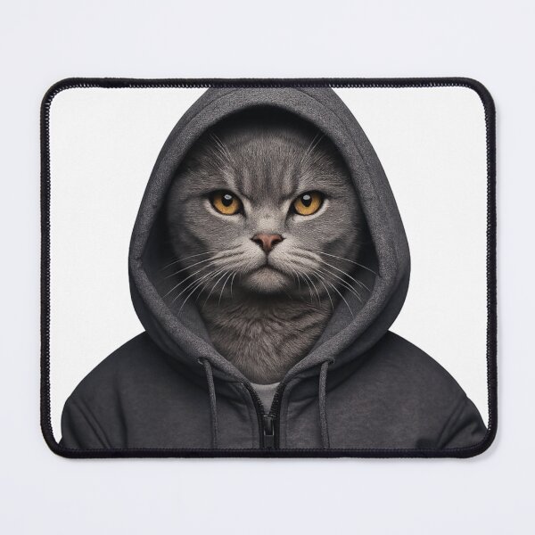 Item preview, Urban cat, hood up, eyes glowing designed and sold by No-No-Name.