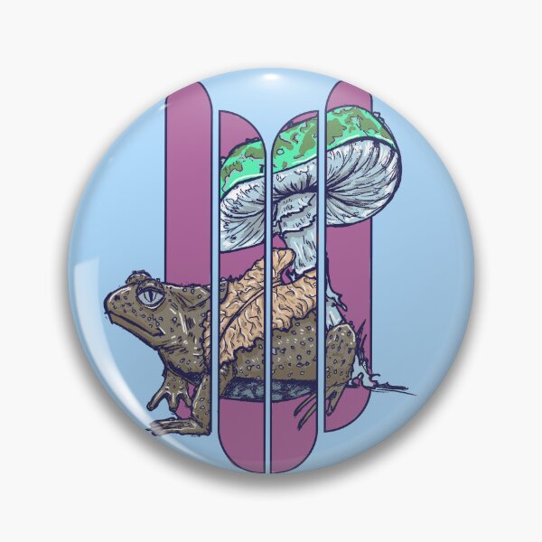 Item preview, Vintage Frog Mushroom | Psychedelic Forestcore Nature Design designed and sold by Half Mess.