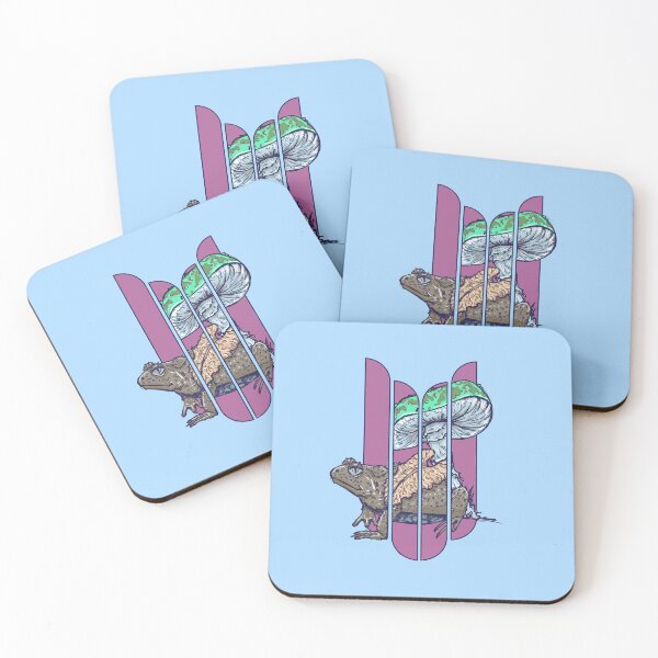 Item preview, Vintage Frog Mushroom | Psychedelic Forestcore Nature Design designed and sold by Half Mess.