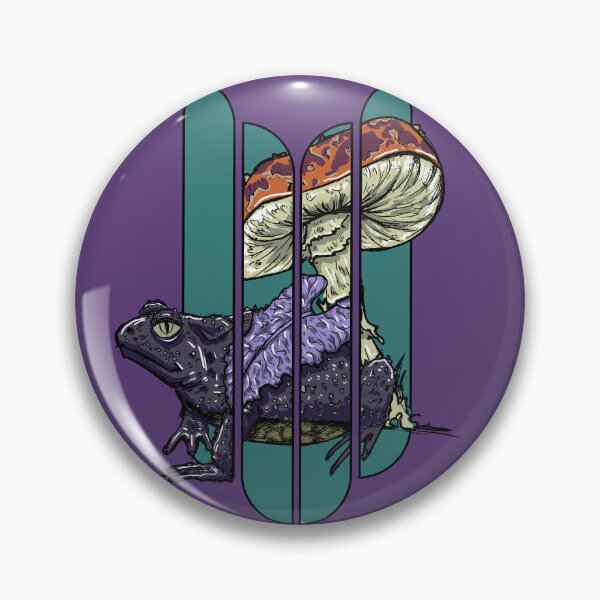 Item preview, Vintage Frog Mushroom | Psychedelic Forestcore Nature Design designed and sold by Half Mess.