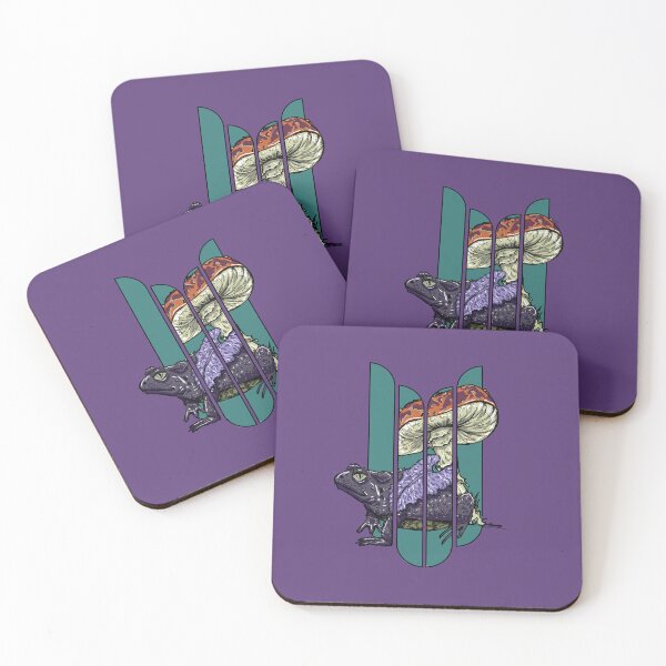 Item preview, Vintage Frog Mushroom | Psychedelic Forestcore Nature Design designed and sold by Half Mess.