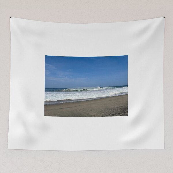 Item preview, Rolling ocean wave on the wide sandy beach designed and sold by Art of Momenz.