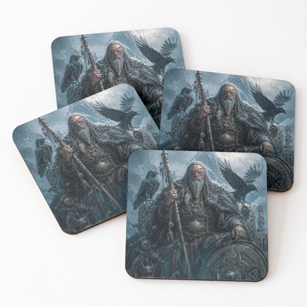 Item preview, One-Eyed Odin Among Ravens and Frostbeaks designed and sold by MarlicShop.