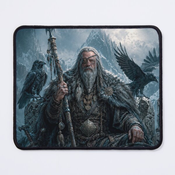 Item preview, One-Eyed Odin Among Ravens and Frostbeaks designed and sold by MarlicShop.