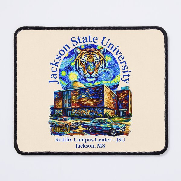 Item preview, Post-Impressionist JSU Reddix Campus Center Art designed and sold by EvergreenPark - Tee Studio.