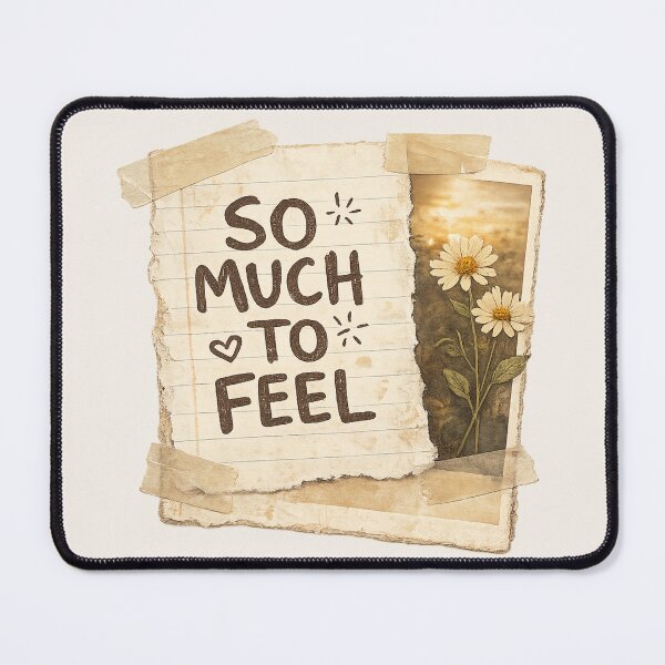 Item preview, So Much To Feel Vintage Scrapbook Collage Quote Aesthetic Botanical Journal Art Sticker designed and sold by InvictusVault.