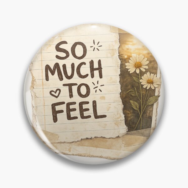 Item preview, So Much To Feel Vintage Scrapbook Collage Quote Aesthetic Botanical Journal Art Sticker designed and sold by InvictusVault.
