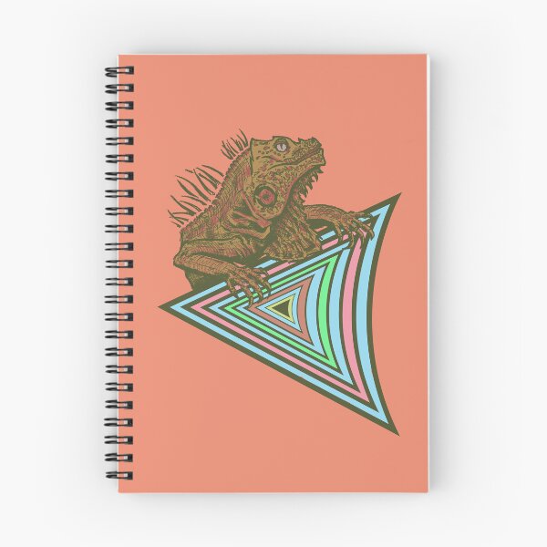 Item preview, Vaporwave Iguana Illustration | Retro Synthwave Geometric Reptile designed and sold by Half Mess.