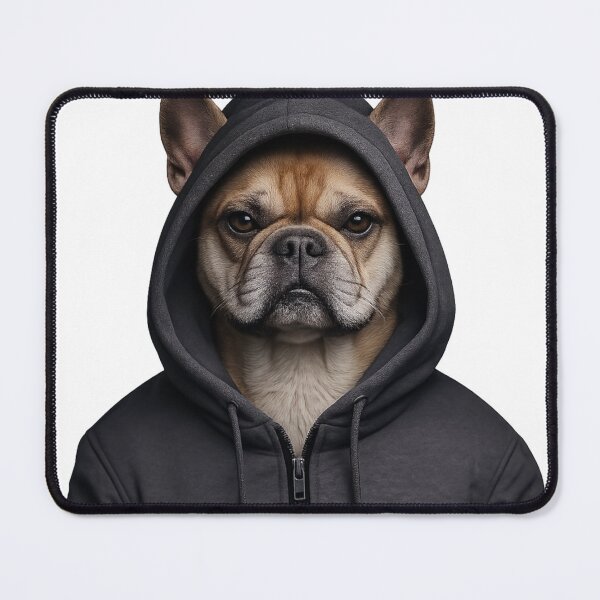 Item preview, Soulful Frenchie: Concealed in the shadow of the hoodie designed and sold by No-No-Name.