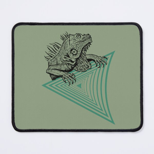 Item preview, Vaporwave Iguana Illustration | Retro Synthwave Geometric Reptile designed and sold by Half Mess.