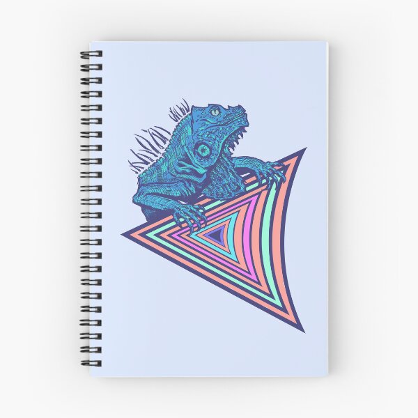 Item preview, Vaporwave Iguana Illustration | Retro Synthwave Geometric Reptile designed and sold by Half Mess.