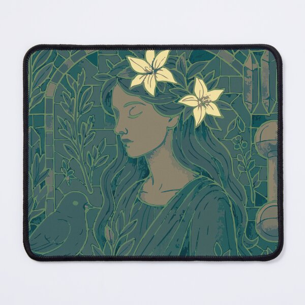 Item preview, Virgo Zodiac Art – Sacred Order | Stained Glass Mosaic Astrology Print designed and sold by Benszi.
