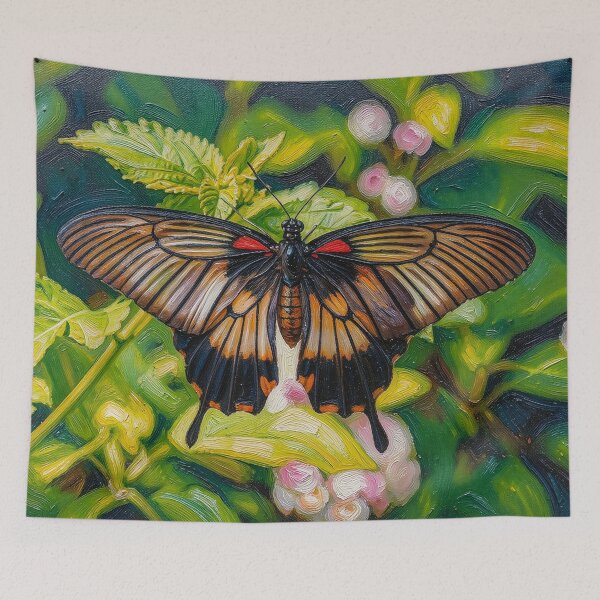Item preview, Butterfly in the Garden in oil Painting designed and sold by tomorrowsart.
