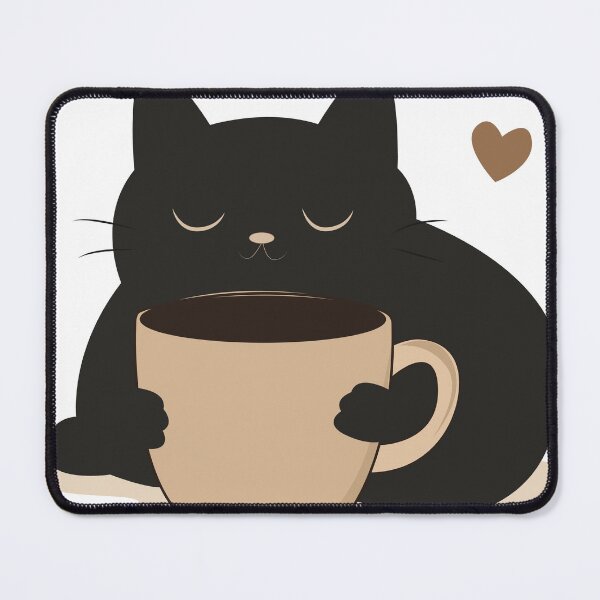 Item preview, Black Cat and Coffee Cute Minimalist Vector Collection Set designed and sold by TatinkaArtskill.